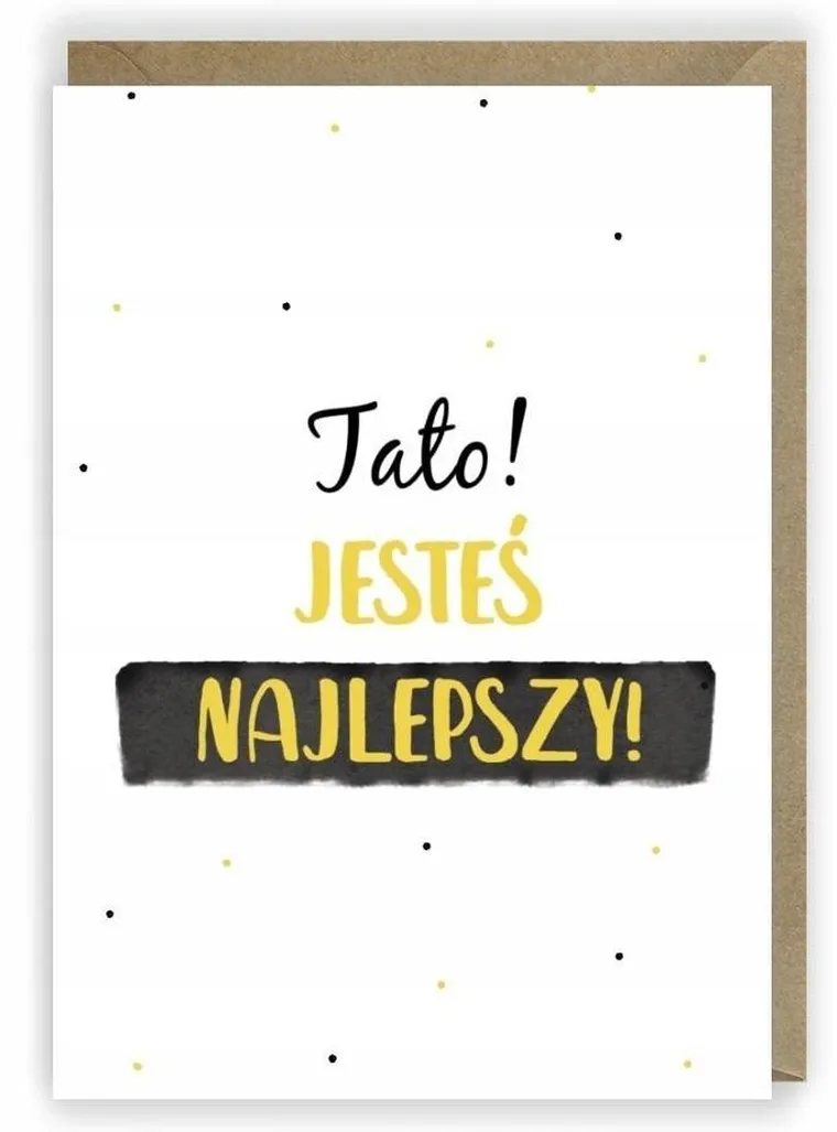 Cardie, kartka okolicznościowa A6, Dzień Taty