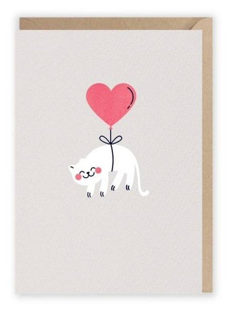 Cardie, kartka okolicznościowa A6, Kotek