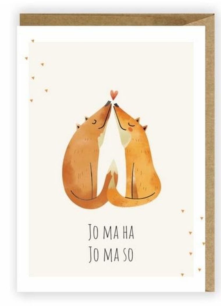 Cardie, kartka okolicznościowa A6, Liski