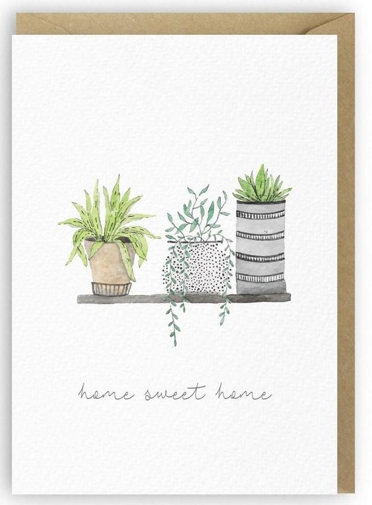 Cardie, kartka okolicznościowa A6, parapetówka