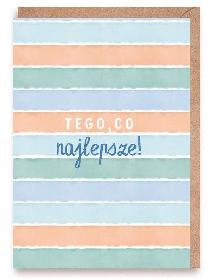 Cardie, kartka okolicznościowa A6, Tego, co najlepsze