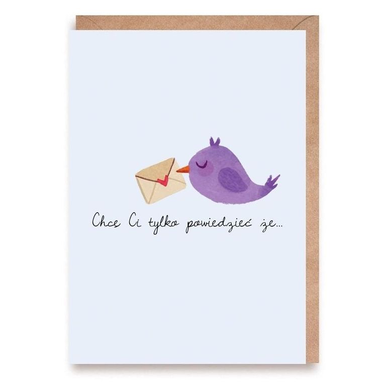 Cardie, kartka okolicznościowa A6, walentynkowa, List miłosny