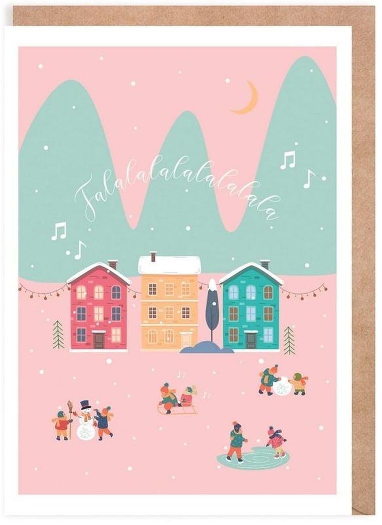 Cardie, kartka okolicznościowa, Falalala, eko koperta