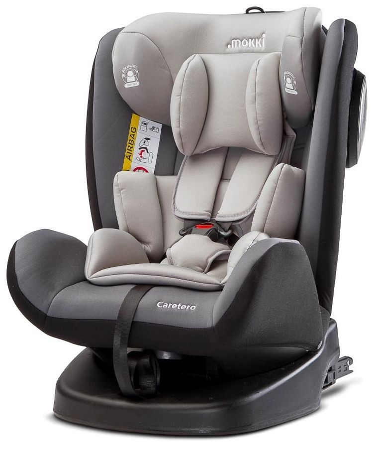 Caretero, Mokki, fotelik samochodowy, isofix, 0-36 kg, graphite