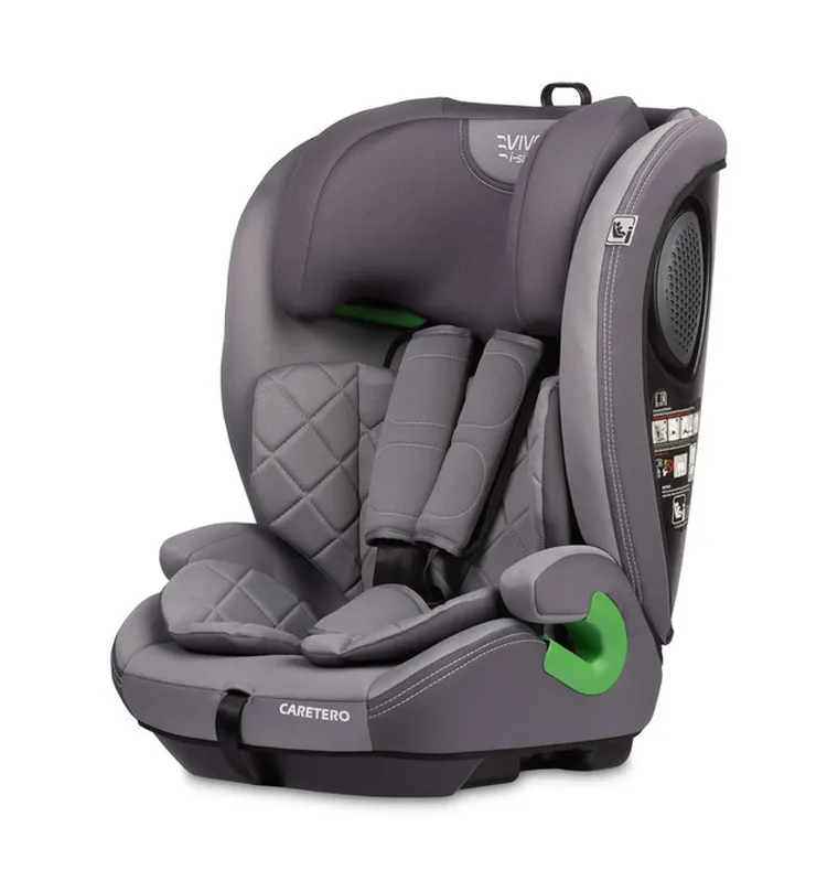 Caretero, Vivo i-Size, fotelik, grey, 76-150 cm