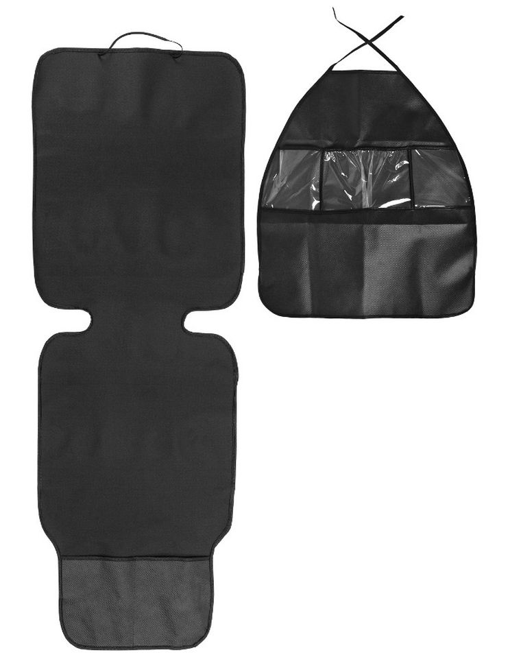 Caretero, zestaw ochronny 2w1, mata, organizer na fotel