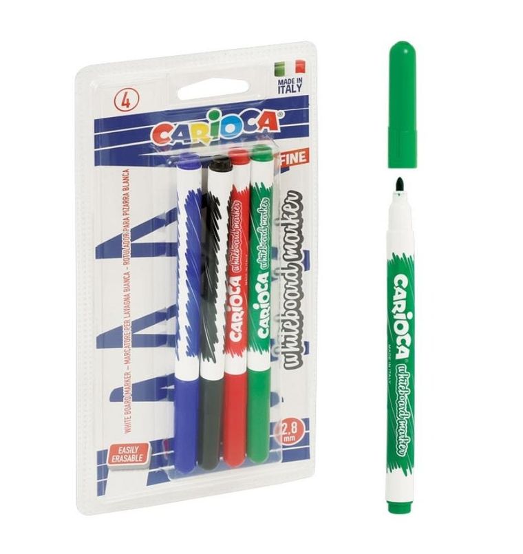 Carioca, markery tablicowe, 4 kolory