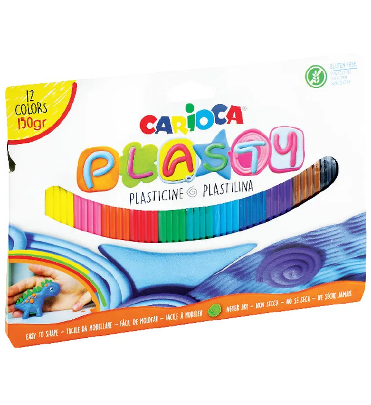 Carioca, plastelina, 12 kolorów