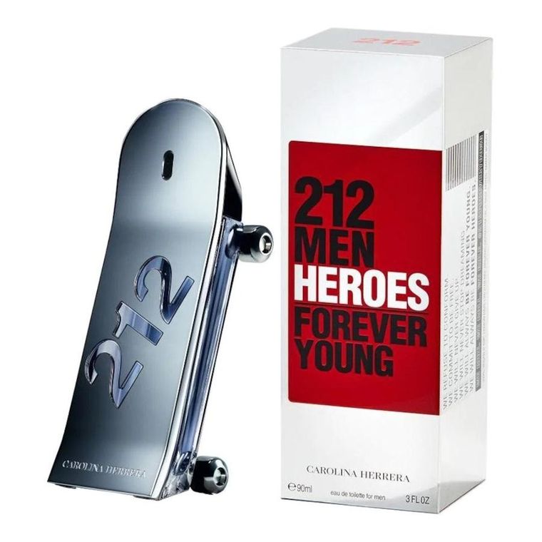 Carolina Herrera, 212 Heroes Forever Youn gMen, woda toaletowa, spray, 90 ml