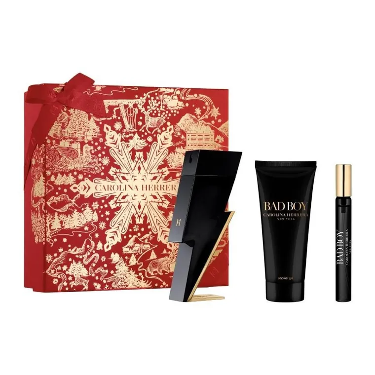 carolina herrera bad boy woda toaletowa 100 ml   zestaw 