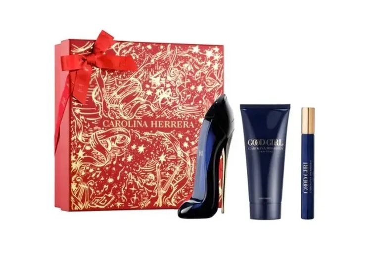 Carolina Herrera, Good Girl, zestaw: woda perfumowana, 80 ml + woda perfumowana, 10 ml + balsam do ciała, 100 ml