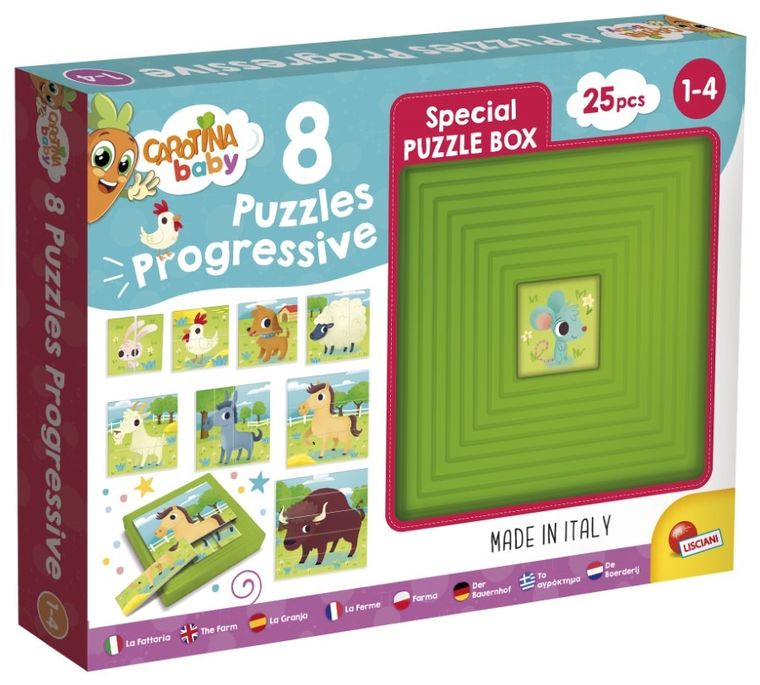 Carotina Baby, Farma, progresywne, puzzle, 25 elementów