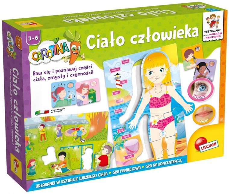 Carotina, Ciało człowieka, puzzle edukacyjne