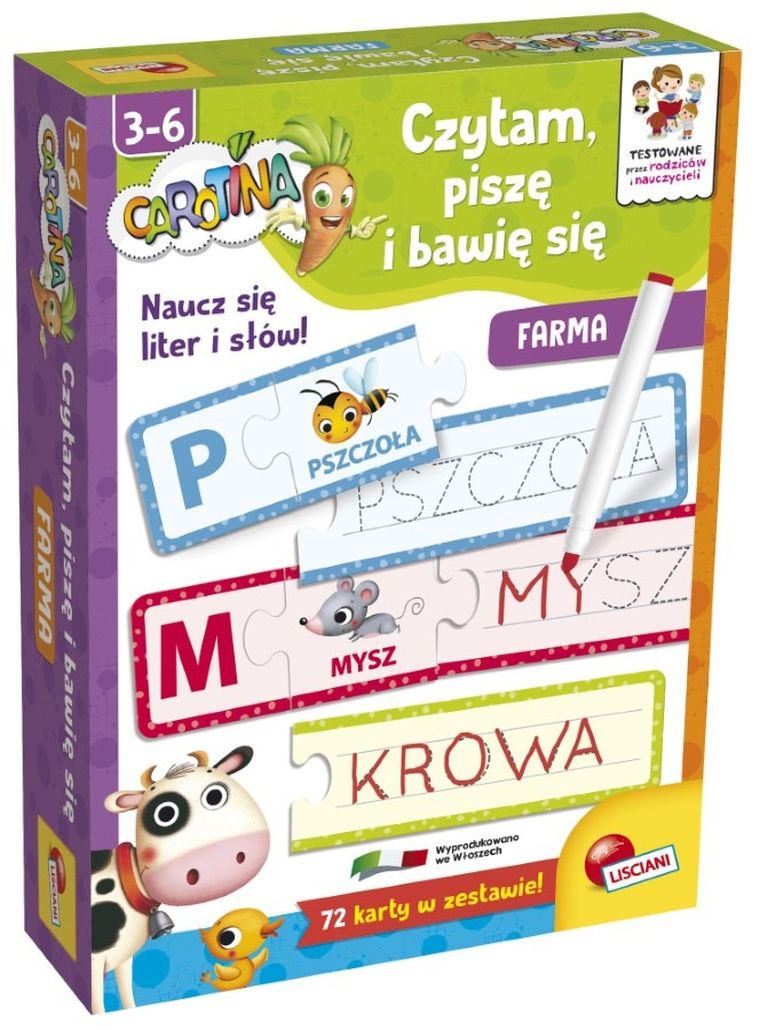 Carotina, Czytam, piszę i bawię się, Farma, zestaw edukacyjny