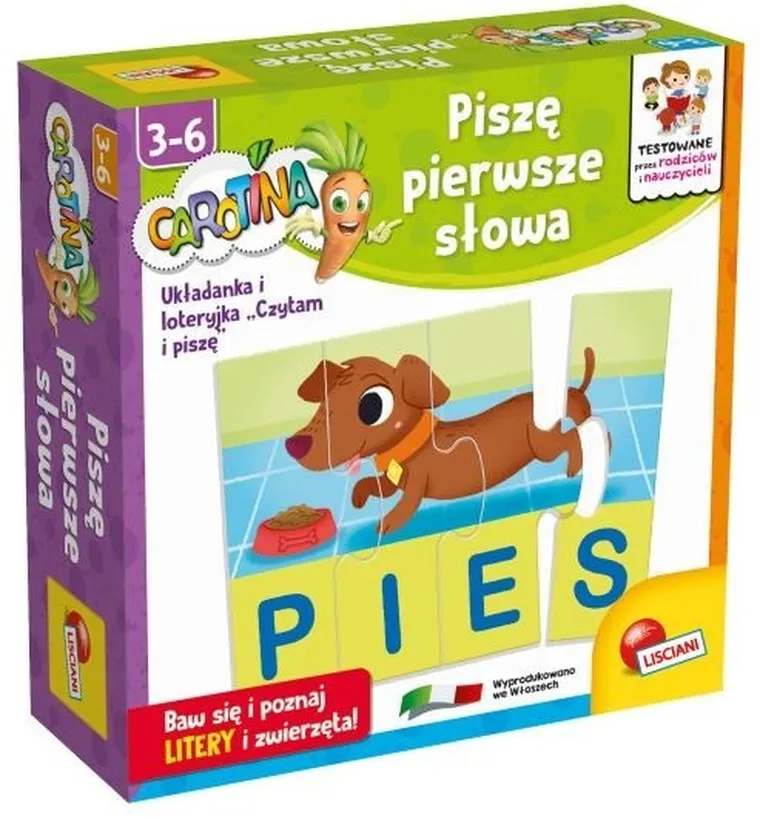 Carotina, Piszę pierwsze słowa, gra logiczna