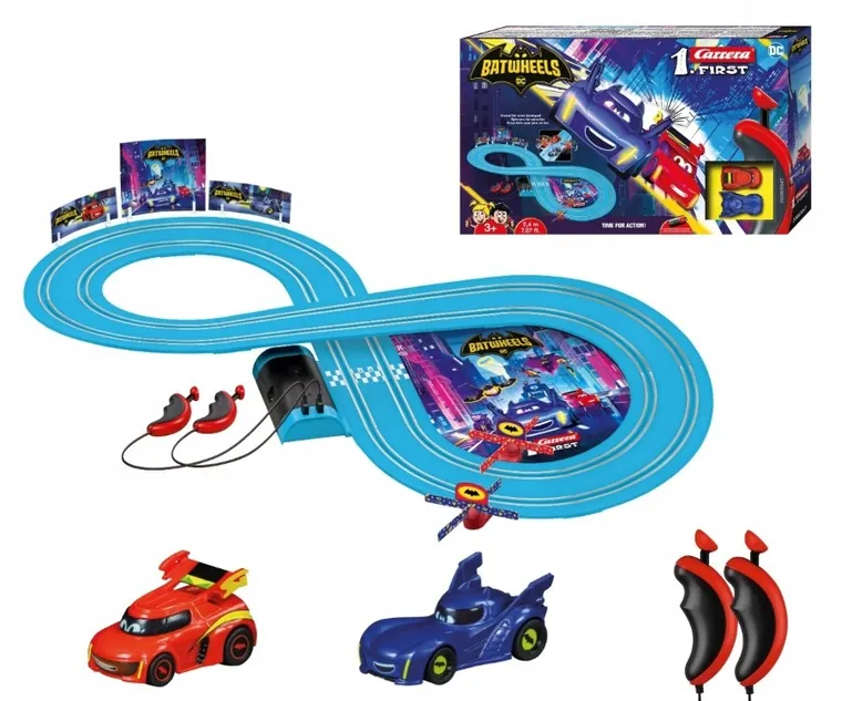 Carrera First, Batwheels, Time for Action, tor wyścigowy z autami, 2,4m