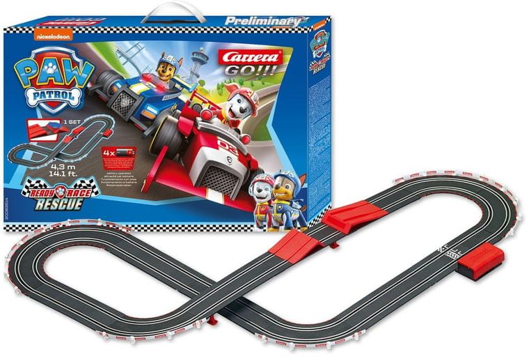 Carrera Go, Psi Patrol, Ready Race Rescue, tor wyścigowy, 2 samochody, 4,3 m