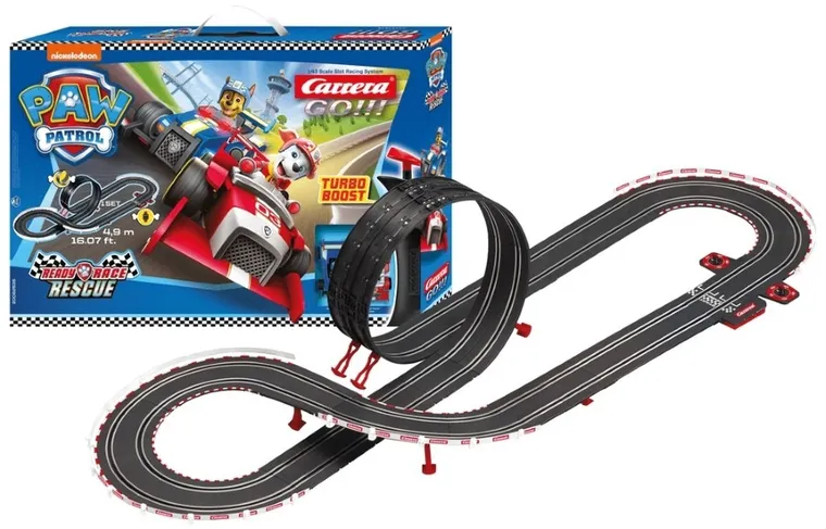 Carrera Go, Psi Patrol, Ready Race Rescue, tor wyścigowy, 2 samochody, 4,9 m