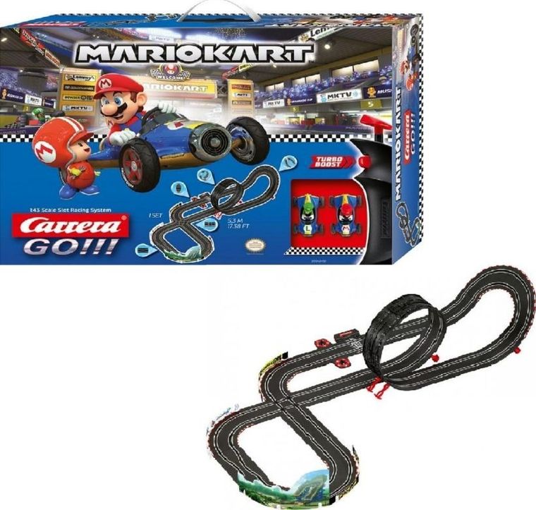 Carrera Go, Super Mario, tor wyścigowy z pojazdami, 5,3 m
