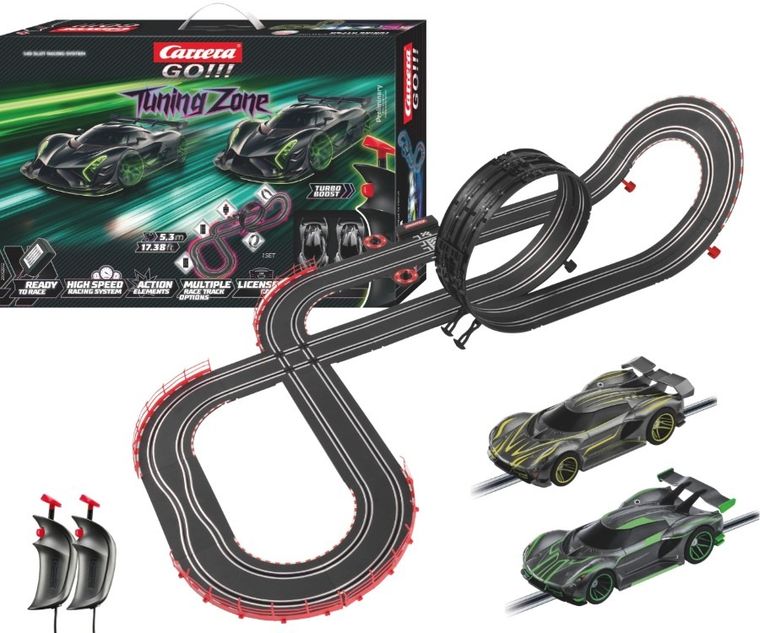 Carrera Go, Tuning Zone, tor wyścigowy z pojazdami, 5,3m