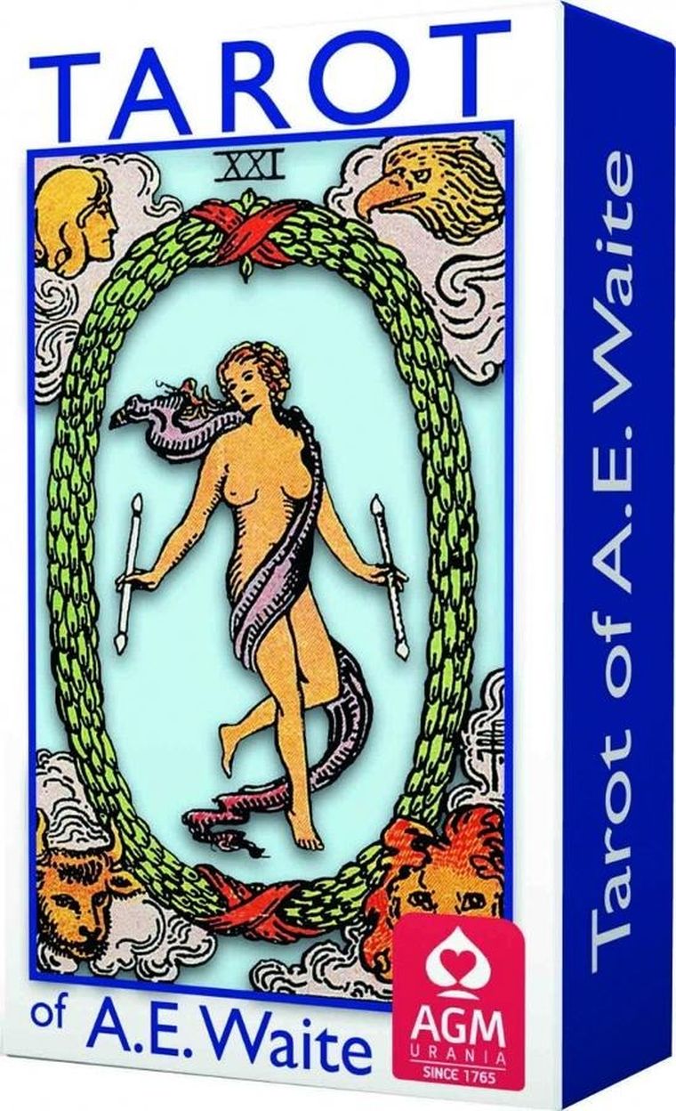 Cartamundi, A E Waite tarot ST Blue E, karty do tarota