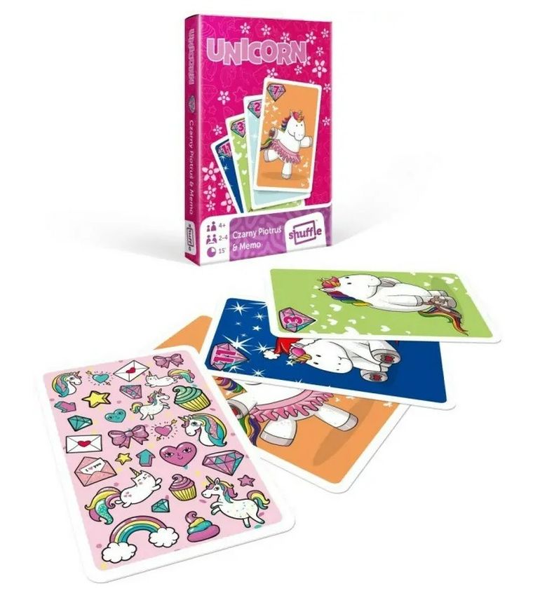 Cartamundi, Happy Unicom, Czarny piotruś i memo, karty do gry