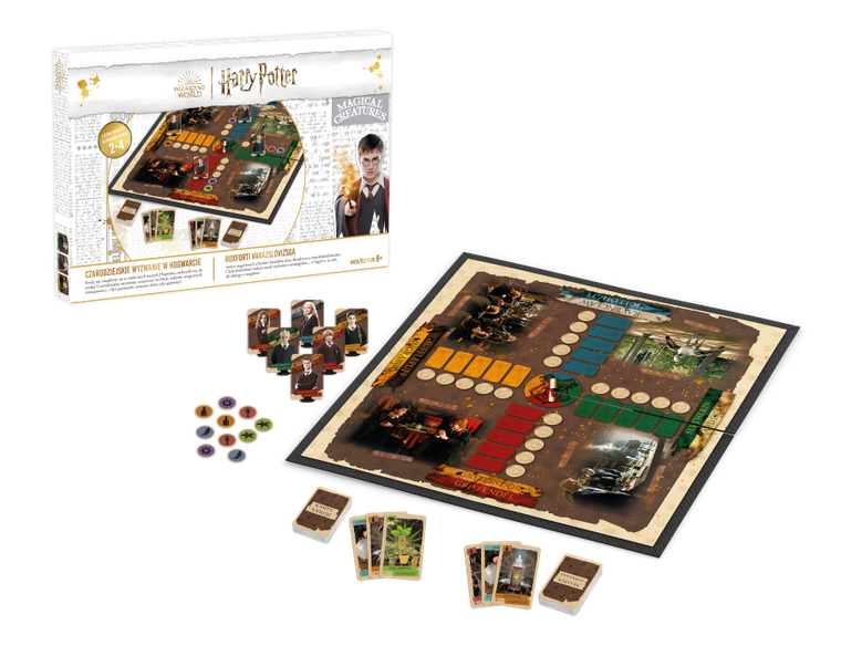 Cartamundi, Harry Potter, Wizardry Quest, Czarodziejskie wyzwanie w Hogwarcie, gra familijna