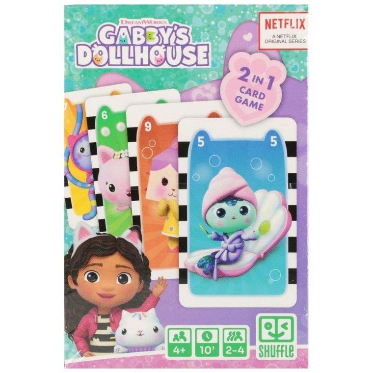 Cartamundi, Koci Domek Gabi, piotruś i memo 2w1, gra karciana