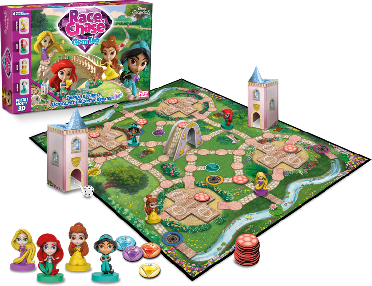 Cartamundi, Race'n'Chase, Księżniczki Disneya, gra planszowa