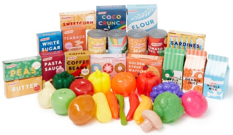 Casdon, zakupy spożywczedla dzieci, 36 elementów