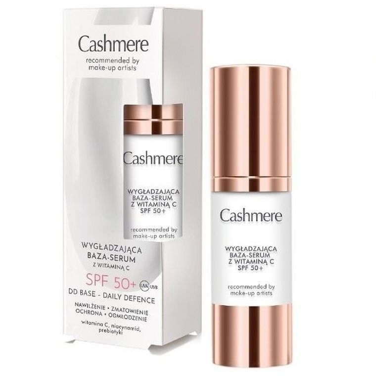Cashmere, DD Base, wygładzająca baza-serum z witaminą C, SPF50+, 30 ml