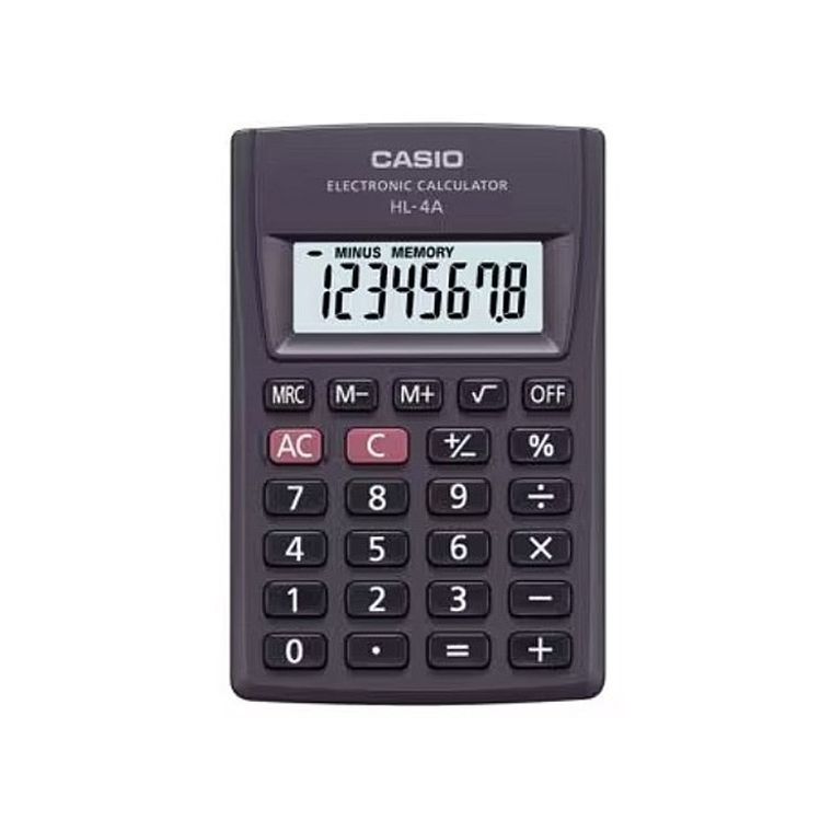 Casio, kalkulator kieszonkowy, czarny, 8 cyfrowy wyświetlacz