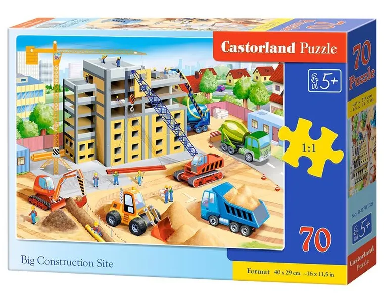 Castor, Big Construction Site, puzzle, 70 elementów