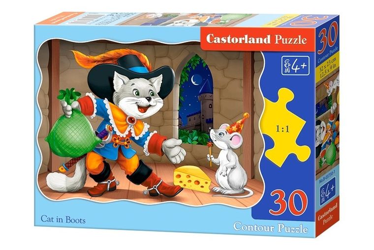 Castor, Cat in boots, puzzle, 30 elementów