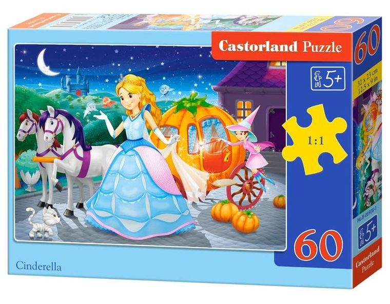 Castor, Cinderella, puzzle, 60 elementów