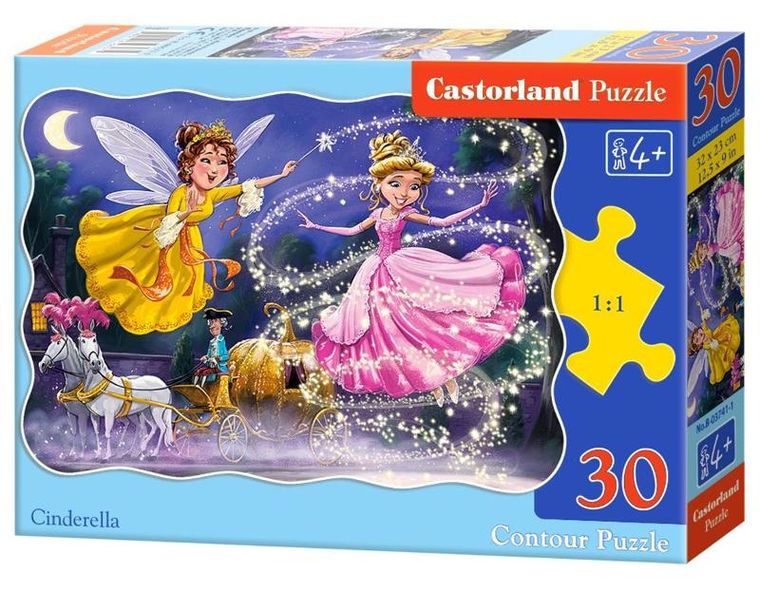Castor, Cinderella, puzzle konturowe, 30 elementów