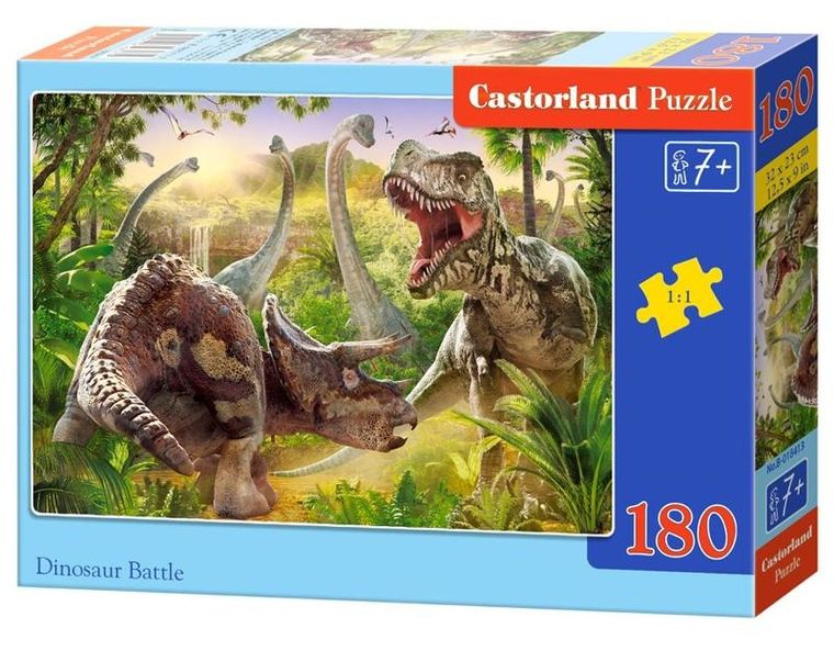 Castor, Dinosaur Battle, puzzle, 180 elementów