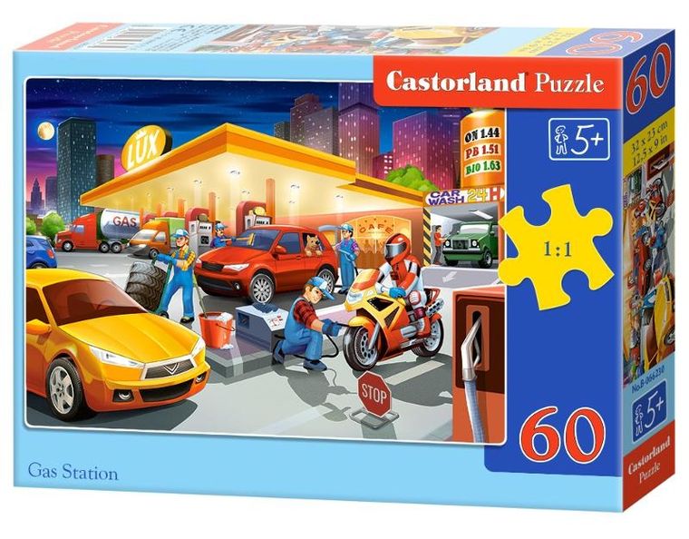 Castor, Gas Station, puzzle, 60 elementów