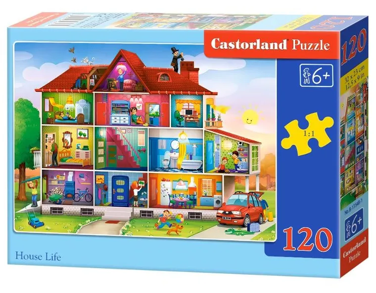 Castor, House Life, puzzle, 120 elementów