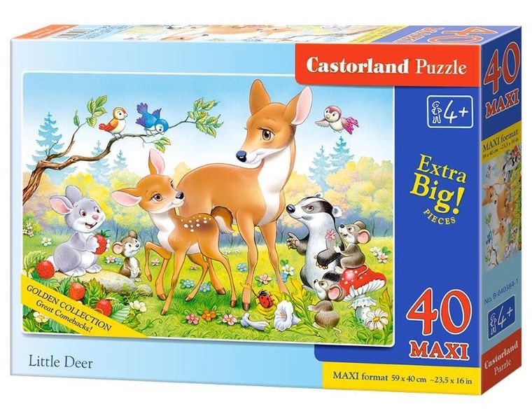 Castor, Little Deer, puzzle maxi, 40 elementów