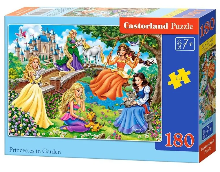 Castor, Princesses In Garden, puzzle, 180 elementów