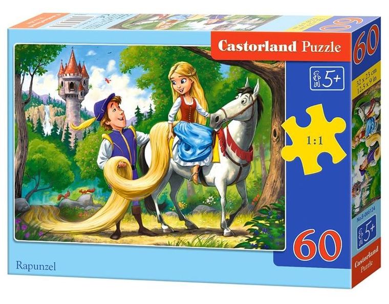 Castor, Rapunzel, puzzle, 60 elementów