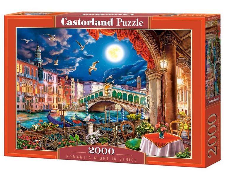 Castor, Romantic Night In Venice, puzzle, 2000 elementów