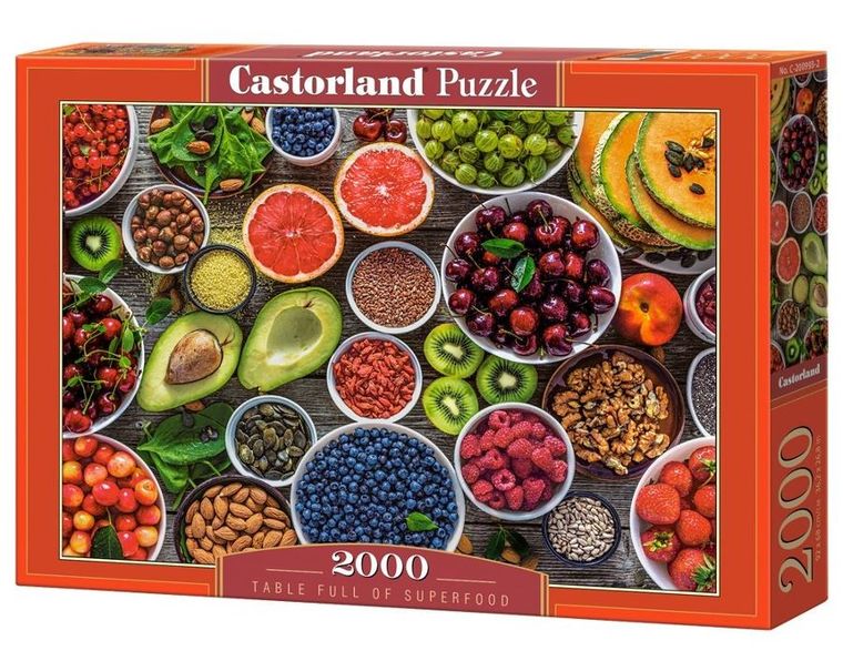 Castor, Table Full Of Superfood, puzzle, 2000 elementów