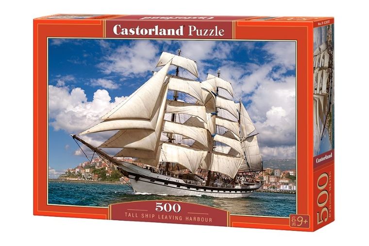Castor, Tall ship leaving harbour, puzzle, 500 elementów
