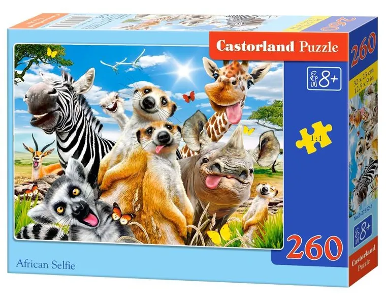 Castorland, African selfie, puzzle, 260 elementów