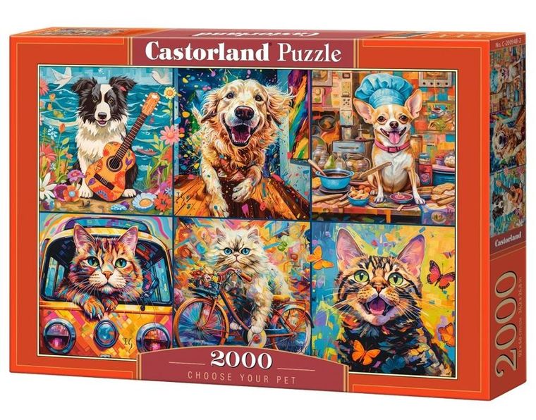 Castorland, Choose Your Pet, puzzle, 2000 elementów