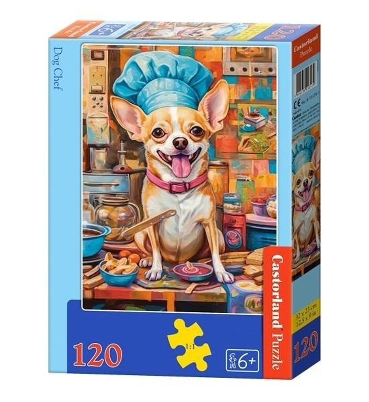 Castorland, Dog Chef, puzzle, 120 elementów