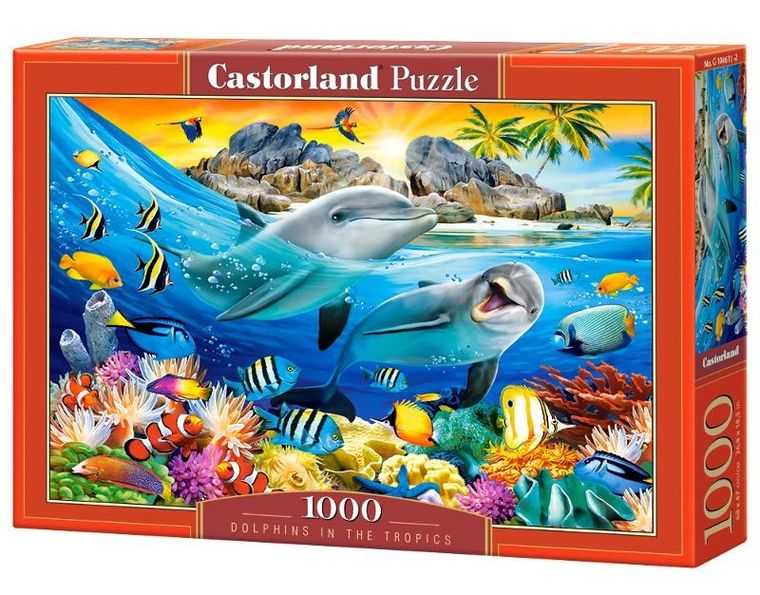 Castorland, Dolphins in the tropics, puzzle, 1000 elementów