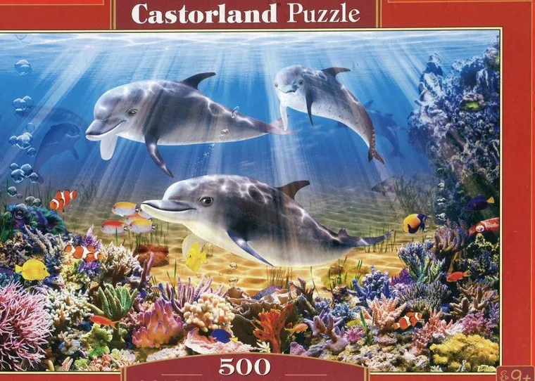 Castorland, Dolphins Underwater, puzzle, 500 elementów